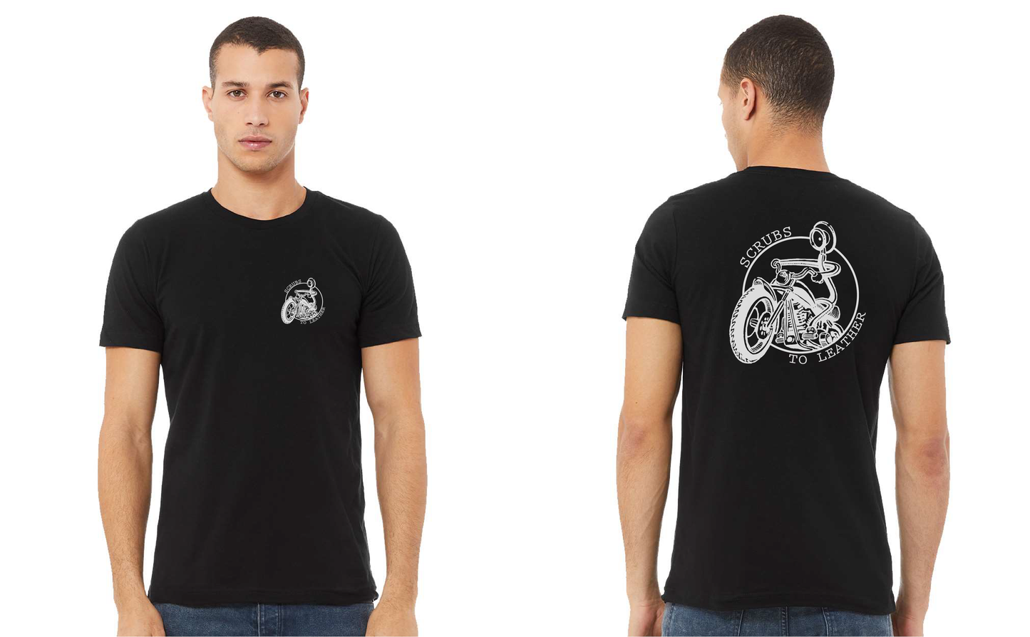 Men's Scrubs to Leather T-shirt